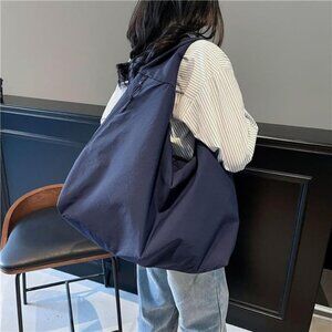 Slouchy Tote Bag for Women Dark Blue